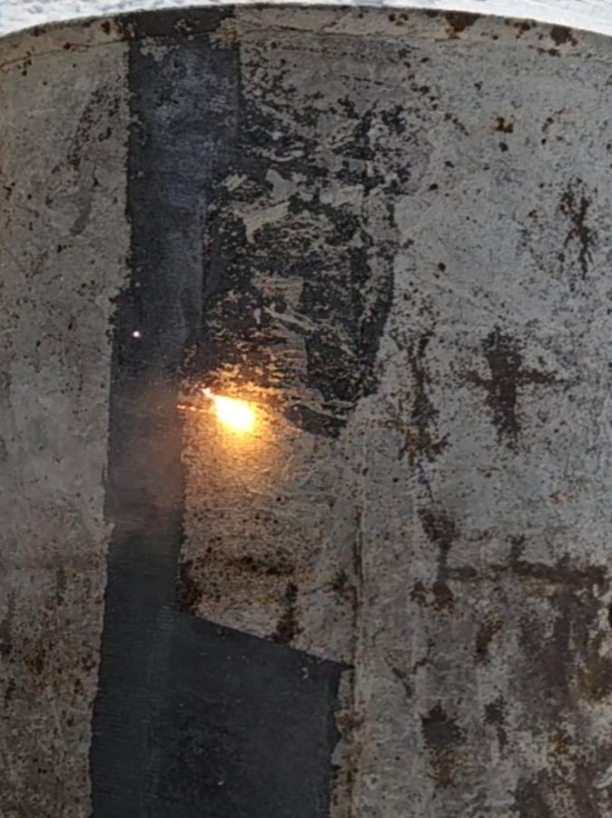 Soudure d'acier nettoyée au laser